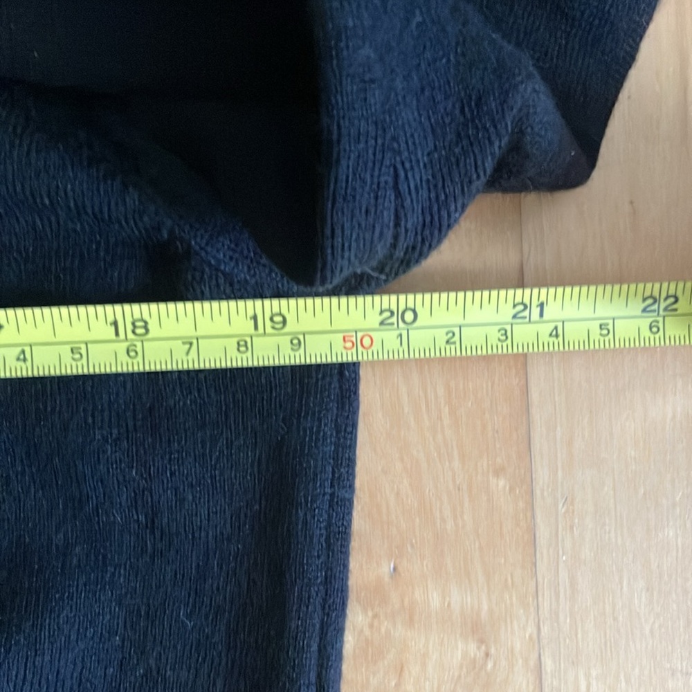 Black 100% merino v-neck sweater Black Brown 1826 small - Picture 4 of 7